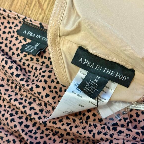 A Pea in the Pod Maternity Animal Print Convertible Two-Piece Swimsuit Set - Picture 12 of 12